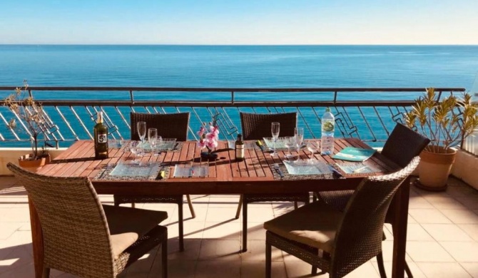 Amazing Top Floor Penthouse 30m2 Terrace, Front Sea View on Promenade Des Anglais