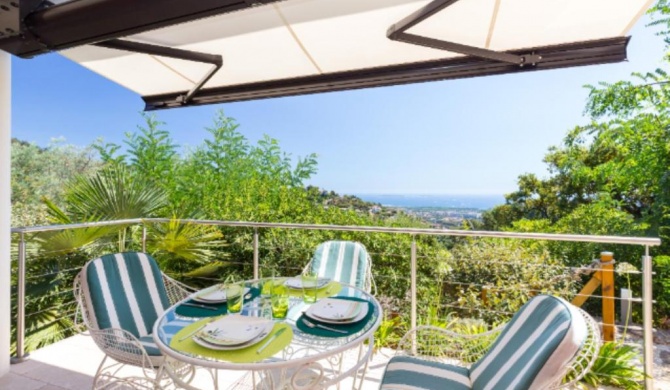 Independant Appartment - Beautiful Sea View and peaceful - Near Cannes